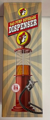 Buc-ee s Retro Red Gas Pump Drink Liquor Dispenser BUCEES S Home Bar Decor *NEW*