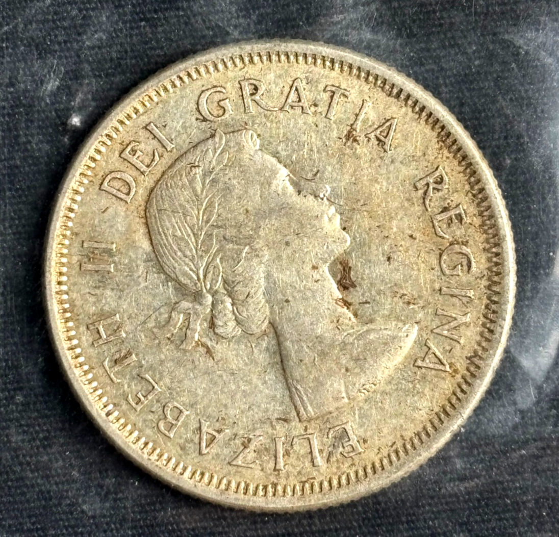 3 x ~ 1963 Canada 25 Cent Coin – Elizabeth II – 80% Silver – VF