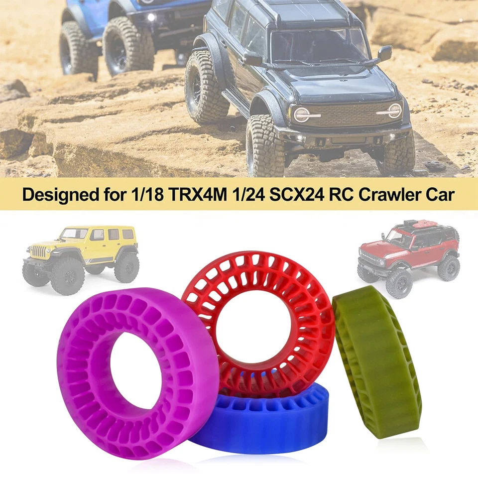1.0'' Tires Inner Inserts Silicone 55mm for 1/18 1/24 RC Crawler Car TRX4M SCX24 - Image 2 of 4