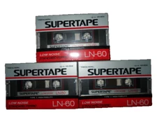 Lot 3 REALISTIC SUPERTAPE LN 60 BLANK CASSETTE TAPE 44-602 SEALED