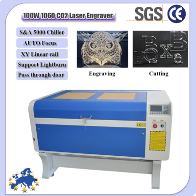 100W 1060 CO2 Laser Engraving/Cutting Machine Ruida 6445G For Lightburn &Stander