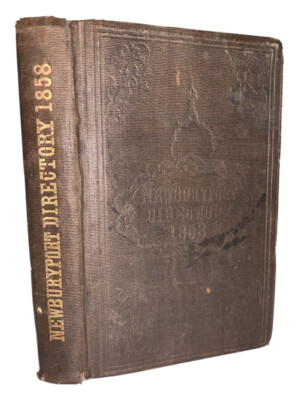 NEWBURYPORT DIRECTORY, 1858, CALEB NILES HASKELL, MASS, ADVERTS, AMERICANA