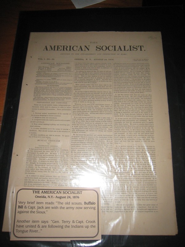 RARE Aug 24, 1876 The American Socialist Oneida NY Newspaper Excellent condition