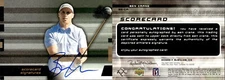 2003 SP Game Used Scorecard Signatures #CRA Ben Crane AUTO - NM-MT