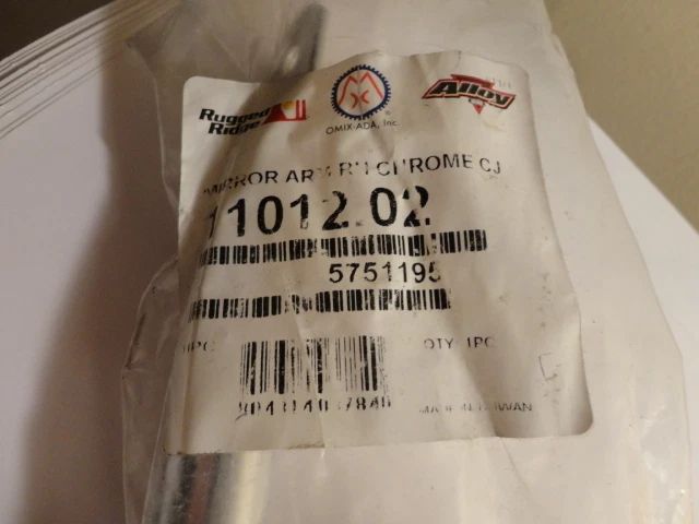 RUGGED RIDGE MIRROR ARM CHROME CJ 11012.02 - Image 3 of 4