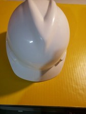 MSA White V-Gard Hardhat Rachet Class E Size M