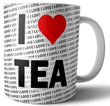 I Love TEA - Tea - Coffee - Mug - Cup - Birthday - Christmas - Gift