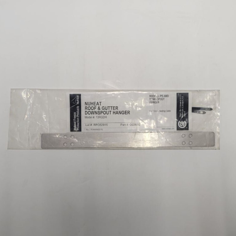 NUHEAT ROOF GUTTER DOWNSPOUT HANGER 13RGDH NEW