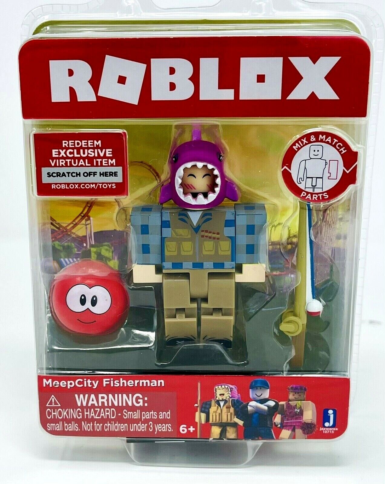 Roblox Meepcity Fisherman Figure Pack Roblox Action Figure Virtual Item  Code NIB