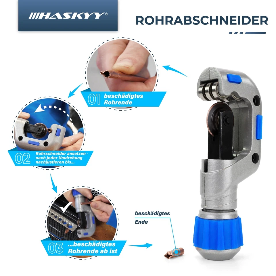 Flangiatrice tubo freno aria condizionata strumento flangiatura linea flangiatura taglio - Immagine 4 di 4