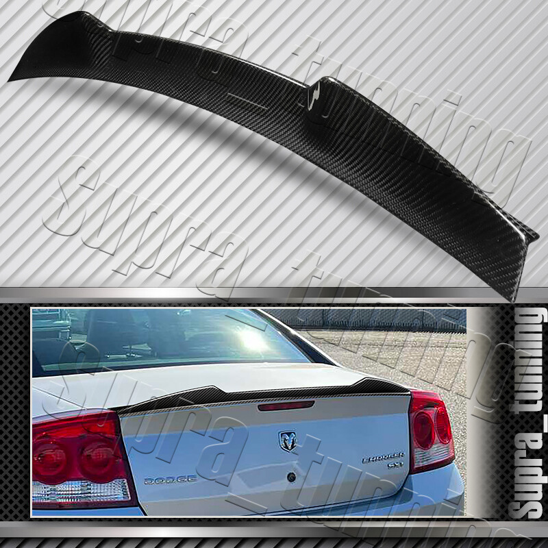 Matte Black ABS Rear Trunk Spoiler Wing For 2006-2010 Dodge Charger (SRT8 Style)