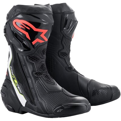 Alpinestars Supertech R 2021 - Motorrad Stiefel 47 - sw-w-fluorot-fluogelb