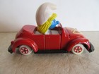 Smurfs ERTL SMURF SMURFETTE Red Automobile Die Cast Car Vintage Figure 1982 — photo 2