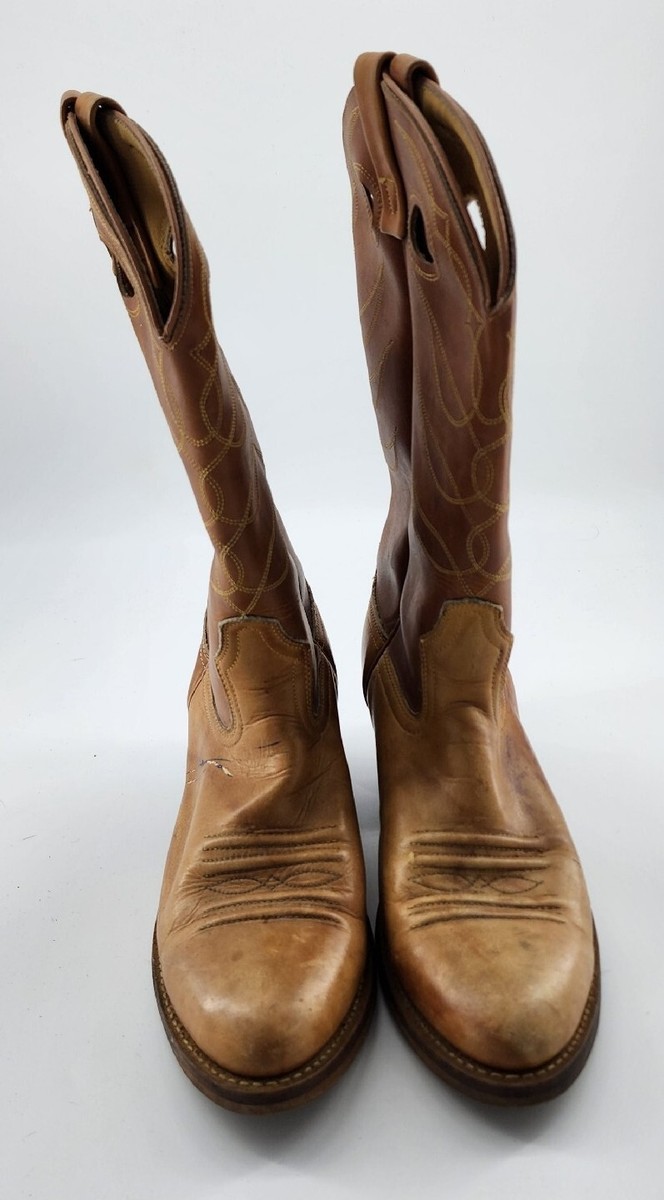 Vtg ACME Mens Western Cowboy Boots Style #4607 Made In USA 