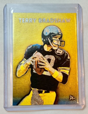 Terry Bradshaw Platinum Artist Signed ''Pittsburgh Steelers'' Trading Card 1/1