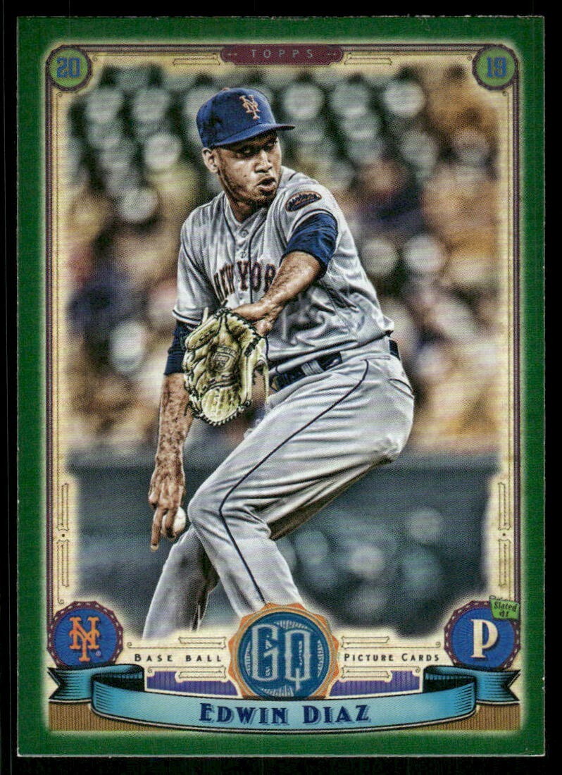 2019 Topps Gypsy Queen Green #247 Edwin Diaz New York Mets baseball card