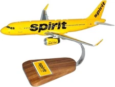 Spirit Airlines Airbus A320neo Desk Top Display Jet Model 1/100 SC Airplane New