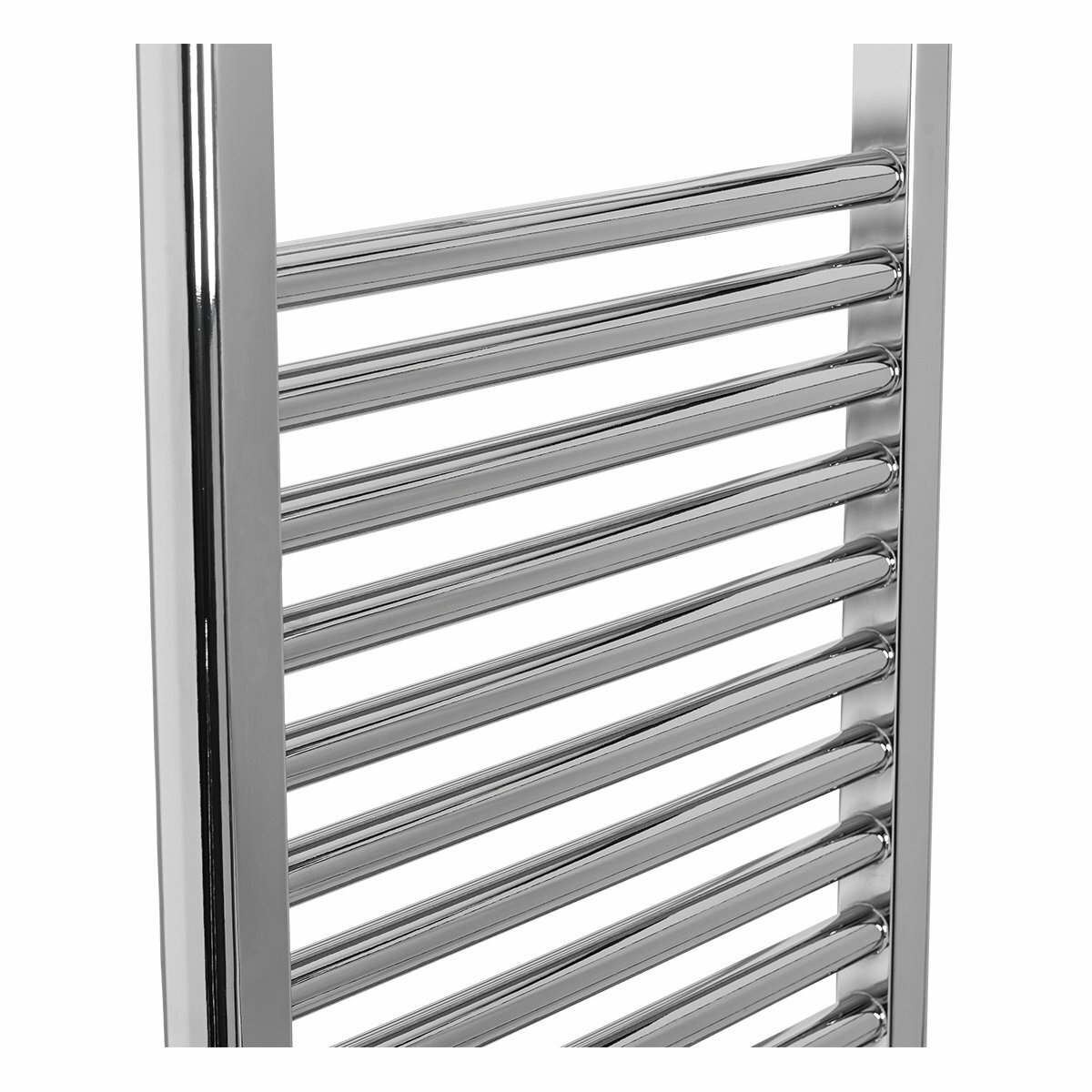 Contemporary Straight Heated Bathroom Towel Rail Radiator Rad 800 x 450mm Chrome