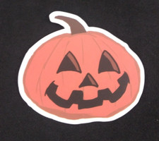 Happy Jack O' Lantern Halloween Sticker 2.25" x 2.5" C