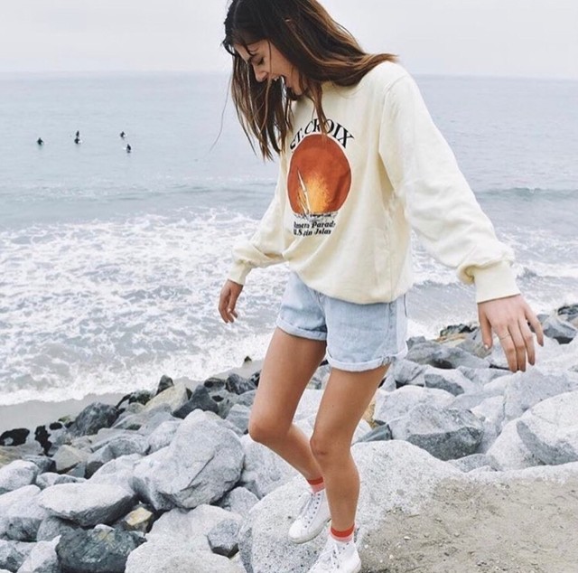 brandy melville yellow honey sweatshirt