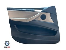 BMW X5 E70 09-13 LCI FRONT NEARSIDE LEFT DOOR CARD BLACK / OYSTER