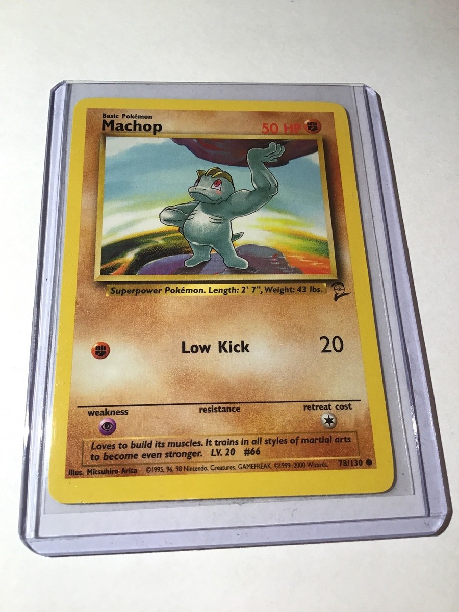 ポケモンカード Machop Base Set MACHOP - Base Set 2 - 78/130 - Common - Pokemon Card - Unlimited