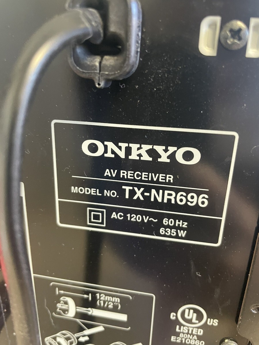 Onkyo TX-NR696 7.2 Channel Smart AV Receiver Black for sale online Onkyo TX-NR696 7.2 Channel Smart AV Receiver Black for sale online
