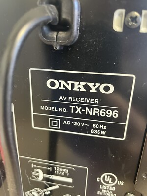 Onkyo TX-NR696 7.2 Channel Smart AV Receiver Black 889951001720| eBay