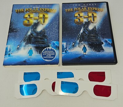 The Polar Express (3D / 2D DVD, 2-Disc Set with Lenticular Slipcover & Glasses)