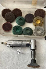 Ingersoll Rand Air Angle Die Grinder SR050 Pneumatic Metal w Roloc Disks