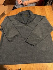 Dockers  Long Sleeve 1/4 Zip Pull Over Blue XL