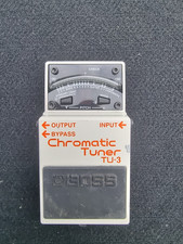 BOSS Tu-3 Chromatic Guitar Tuner Pedal - White
