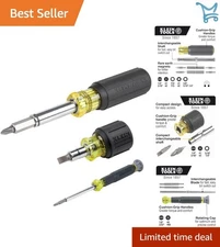 Magnetic Screwdriver Nut Driver Kit 3-Piece Multi-Bit Electronics Construction