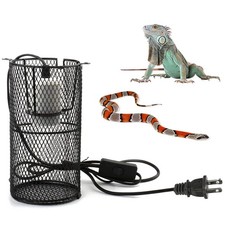 Reptile Heat Lamp Guard Ceramic Heat Emitter Basking Heater Lamp Reptile Acce...