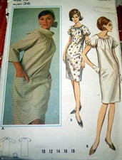 LOVELY VTG 1960s DRESS BUTTERICK Sewing Pattern 16/36
