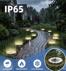 5.18 inch Solar Lights Outdoor Waterproof, 12 LED 3 CCT 2 Brightness 2 Pack — photo 3
