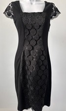 YOANA BARASCHI Made in NYC Sz: 4 Black Bodycon Little Back Dress (b48)