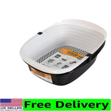 Spacious Sifting Litter Box with Recycled Materials - Comfort & Cleanliness