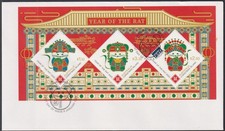 CHRISTMAS ISLAND - 2020 'YEAR OF THE RAT' Miniature Sheet First Day Cover F7182