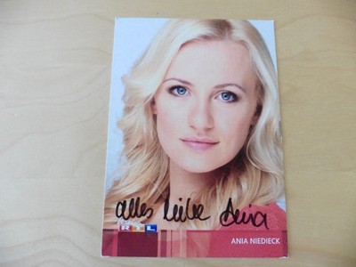 Ania Niedieck - Autogrammkarte - Alles was zählt -
