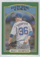 2021 Topps Heritage Minor League Edition Green Border 17/75 Riley Thompson s1i