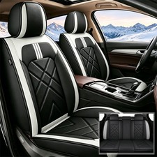 Car Seat Covers Full Set Waterproof Pu Leather For Chevrolet Traverse 2018-2026