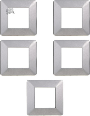 5 Silver Plates Compatible Vimar Plana 2 Modules - Civil Series Technopolymer