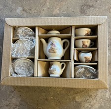 Steiff Mini China Porcelaine Set Of 10 made In Germany 2002