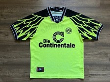 VINTAGE BORUSSIA DORTMUND GERMANY 1994/1995 HOME FOOTBALL SHIRT JERSEY NIKE