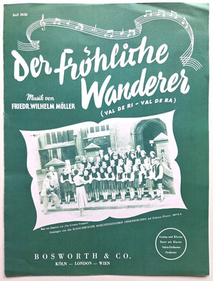 Friedrich W. Möller | Der fröhliche Wanderer | für Klavier und Gesang | Bosworth