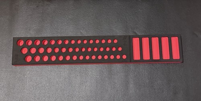 #ad Snap On FMS003BR RED FOAM ORGANIZER for 45pc 3 8quot; Drive. $250.00
