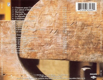 GEORGES BRASSENS CHANSON POUR L'AUVERGNAT, VOL. 3 NEW CD