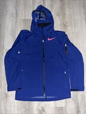 Nike 2023 Pro Elite Storm Fit Running Track Jacket Size Small S Blue DX9073-455