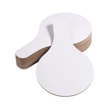 12pcs Dry Erase Answer Paddle, Round White Board With Handle Answer White Boa...
